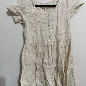 Rylee + Cru Cream Button-Front Dress